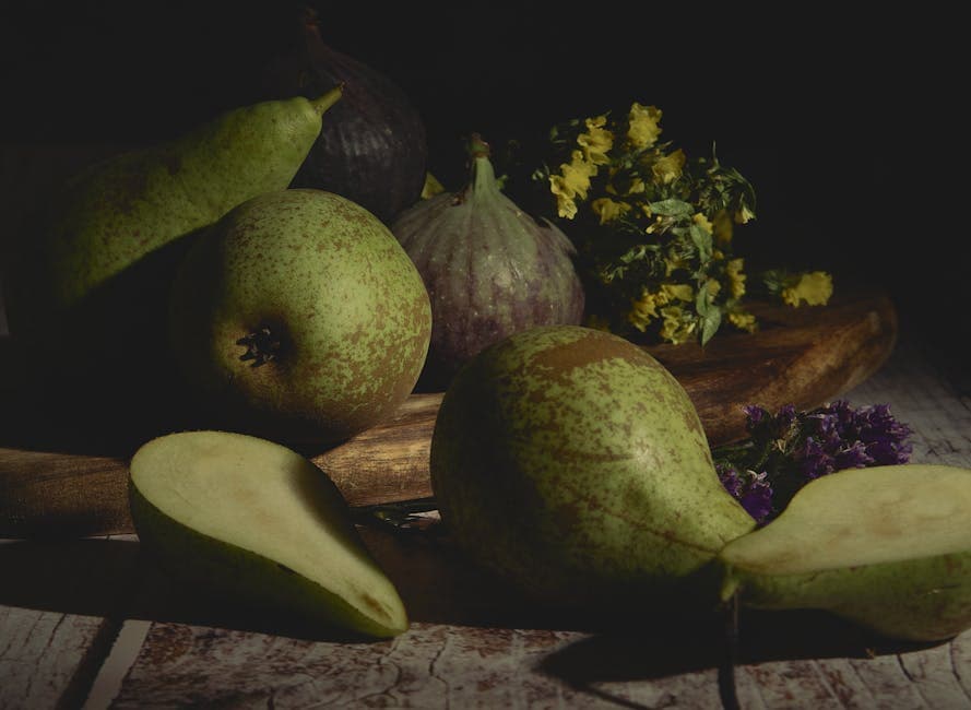 Frisk pære- og fikensalat med gorgonzola