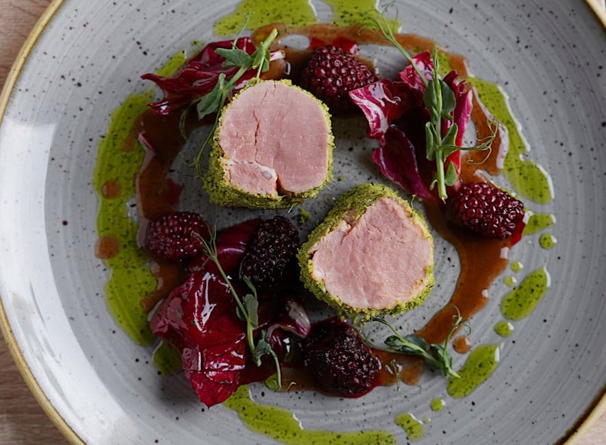 Krydret svinefilet med tranebærchutney