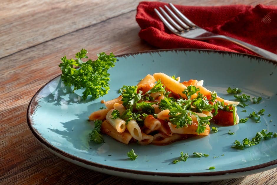 Dekonstruert Arrabbiata med pasta