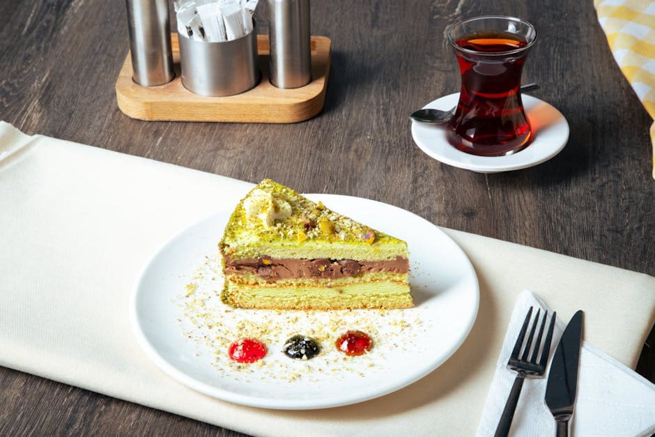 Sjokoladekake med pistasj og maraschino