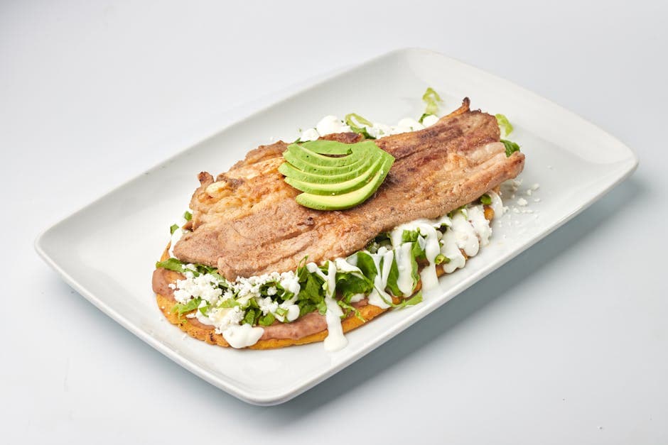 Grillet svinefilet al pastor med avokadokrem