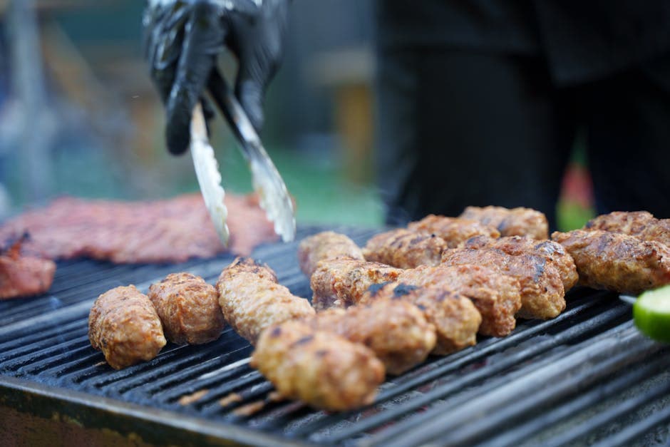 Grillede svinekjøttboller med asiatisk vri