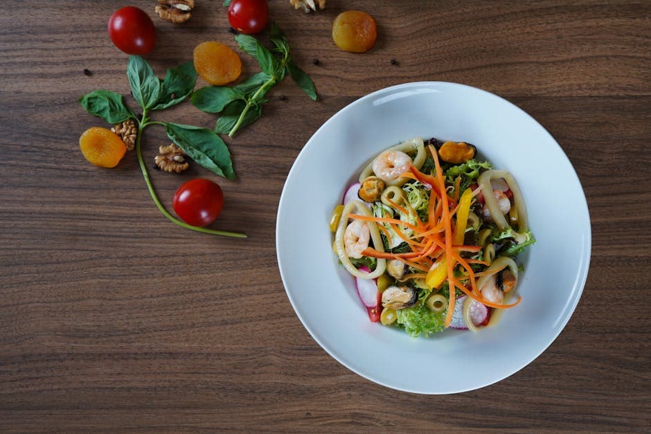 Middelhavsinspirert reke- og orzosalat