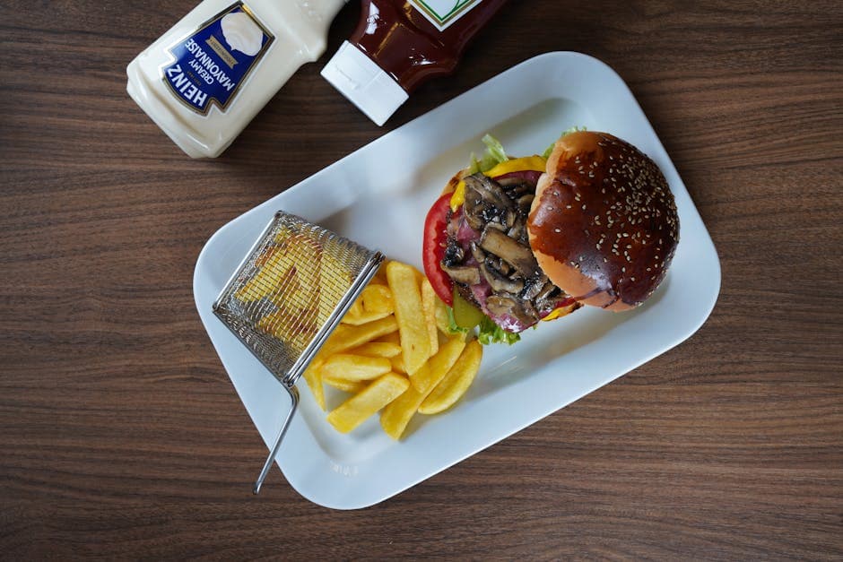 Portobelloburger med balsamico og urter