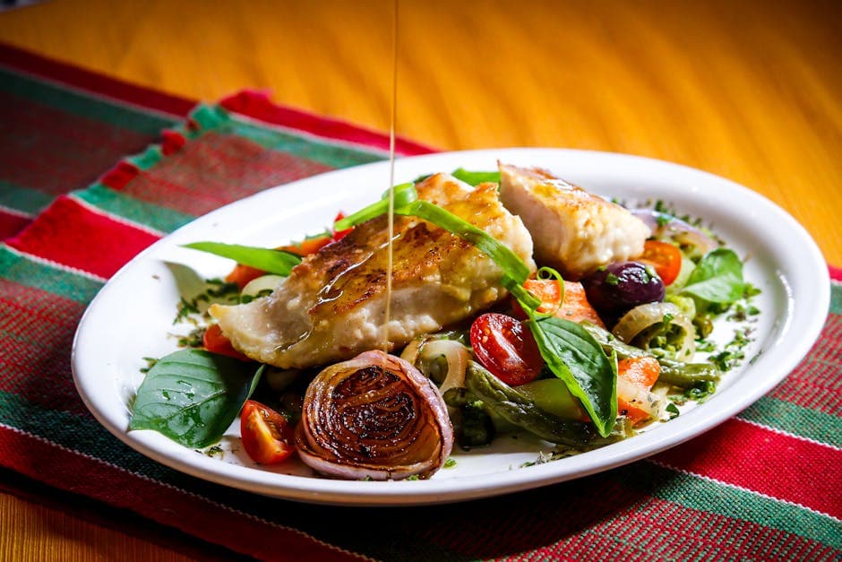 Østers og karamellisert løkpanne med eplevinaigrette