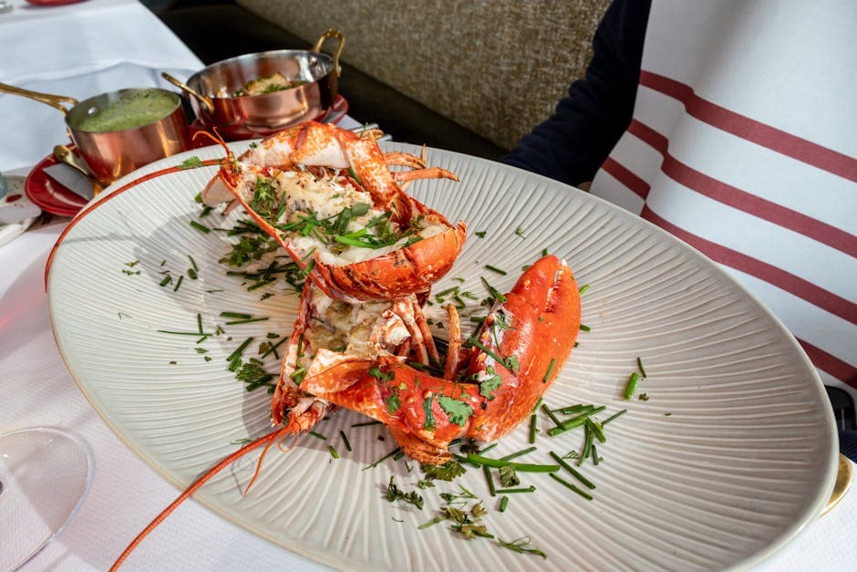 Pannegrillet hummer med kjørvel og gressløk