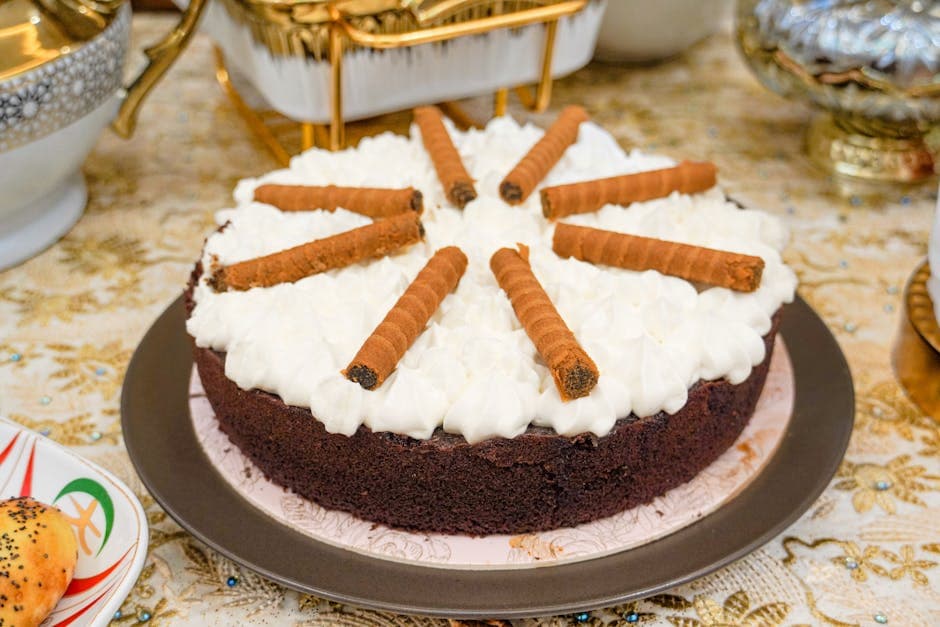 Kremet kjeks- og pretzelkake med dulce de leche