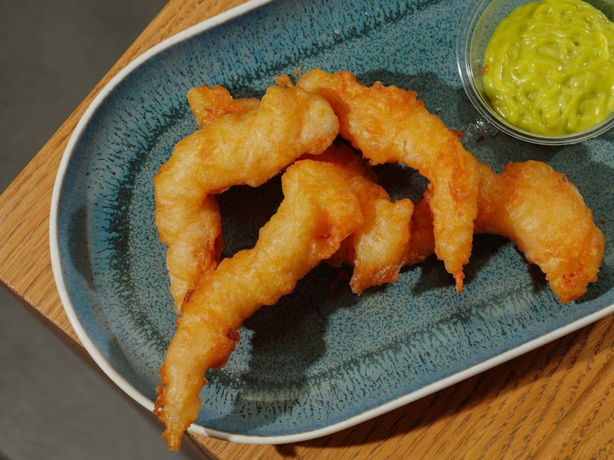 Sprø frityrstekte reker