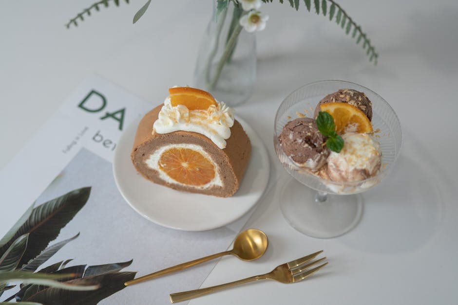 Ricotta- og vaniljeravioli med appelsin- og myntedipp