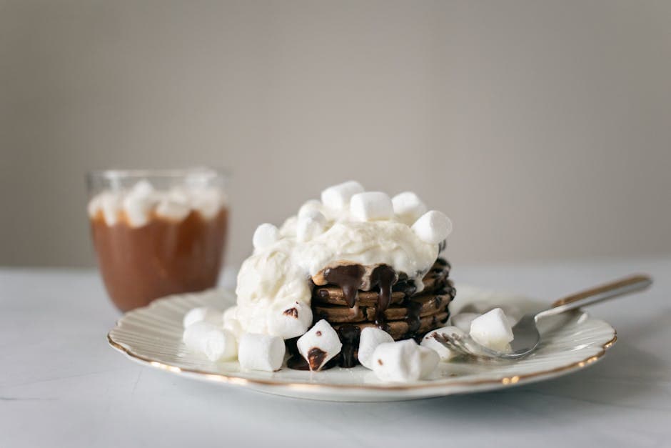 Luftig marshmallowkrem med vanilje