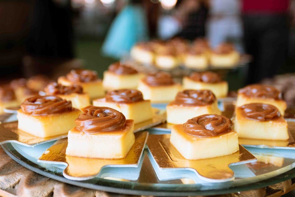 Milhojas med dulce de leche og grillet ananas