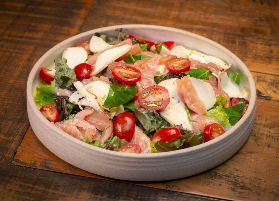 Røykfylt panzanella med ferske grønnsaker