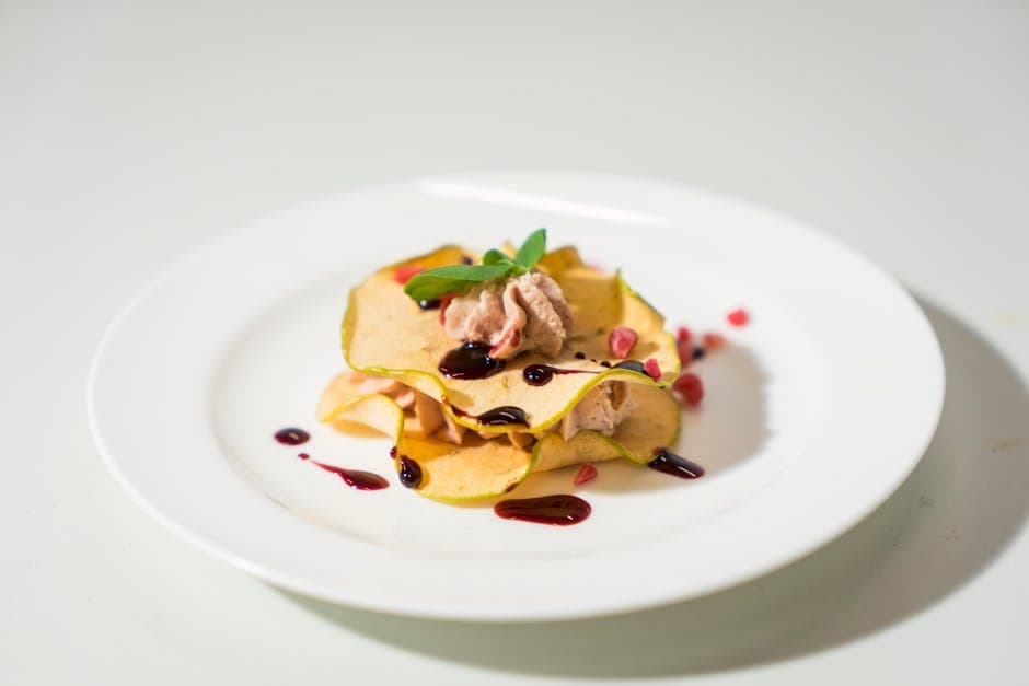 Andebryst med eple- og granateplesaus