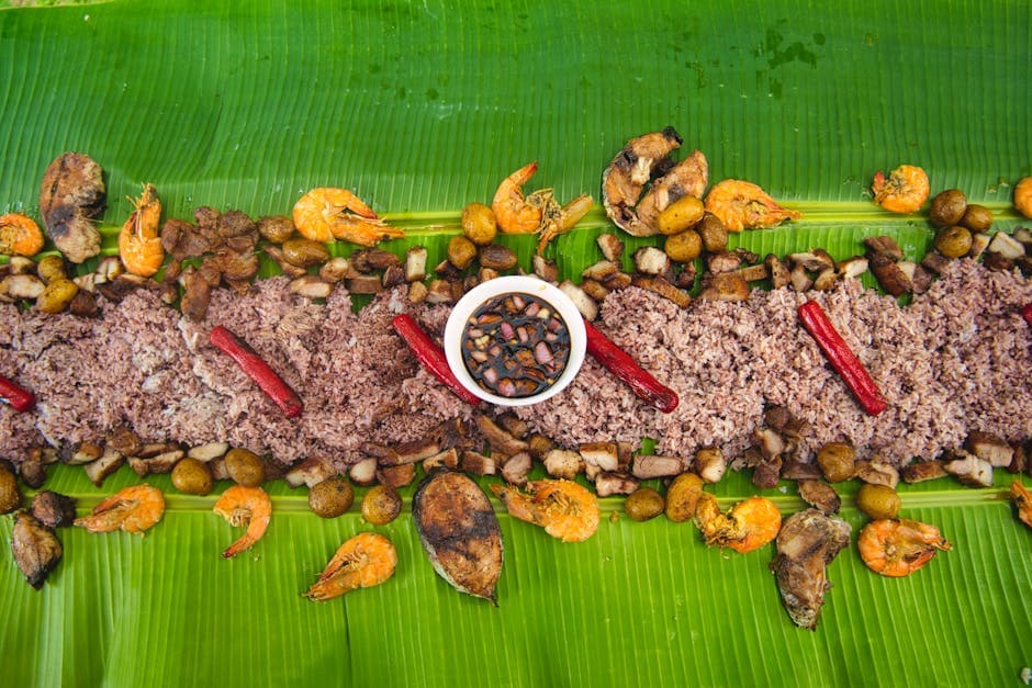 Mahi Mahi i bananblad med tamarind- og mangosaus