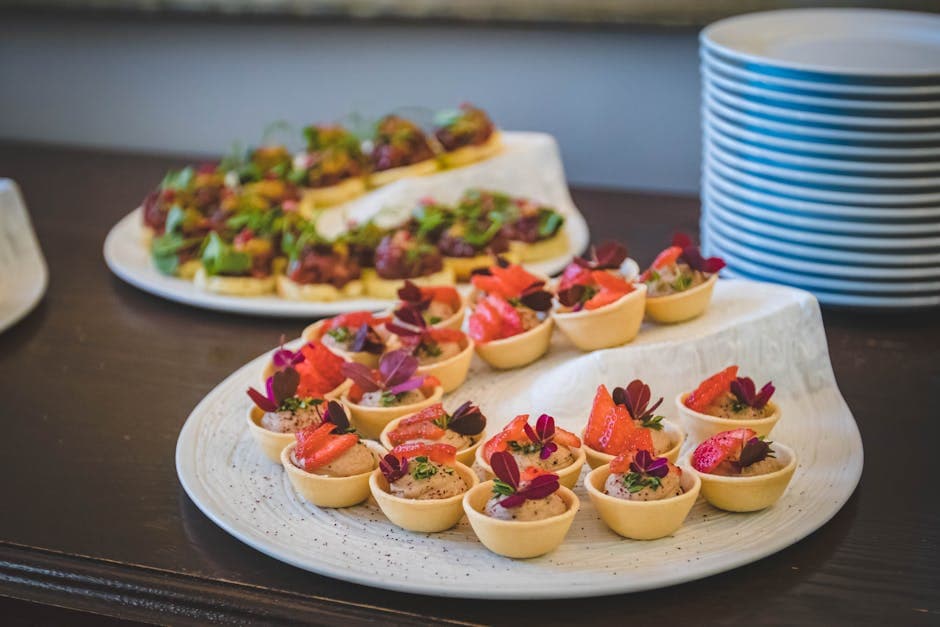 Mini jordbær-ostekakebiter med shortbread