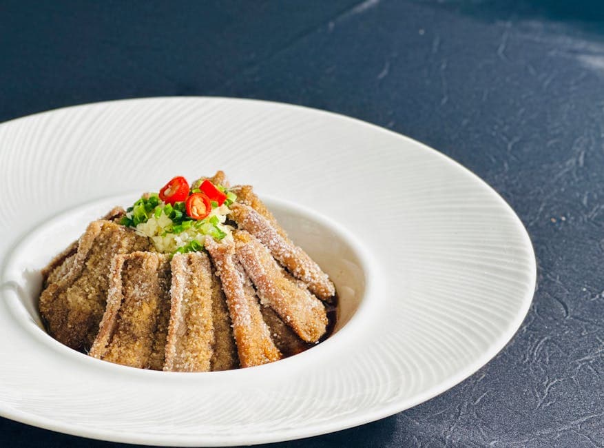 Sprøpanert aubergine med ricottafyll