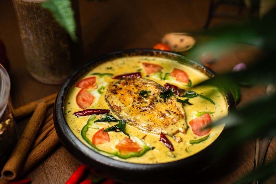 Dampet kveite med kremet Sothy-saus