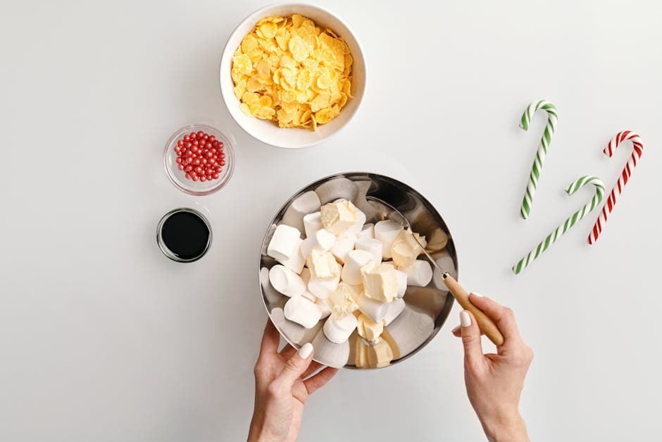 Søt julesnacks med peppermynte og vanilje