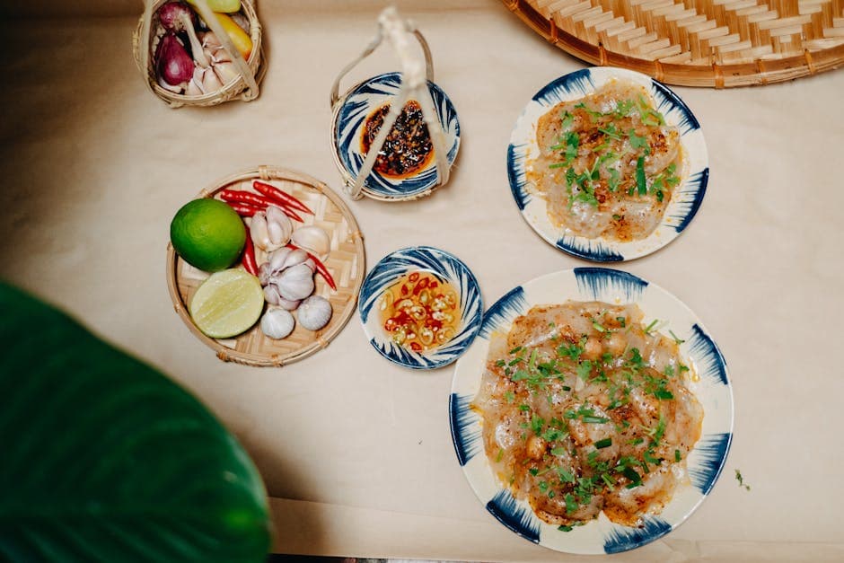 Vietnamesiske sprø pannekaker (Bánh Xèo)