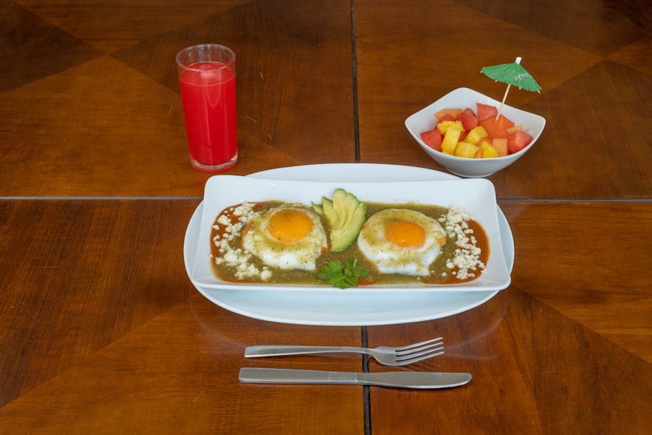 Huevos Rancheros med frisk tomatillosaus