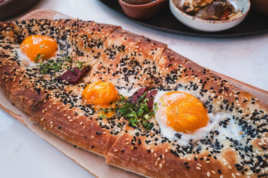 Marokkanske egg med merguez og geitost