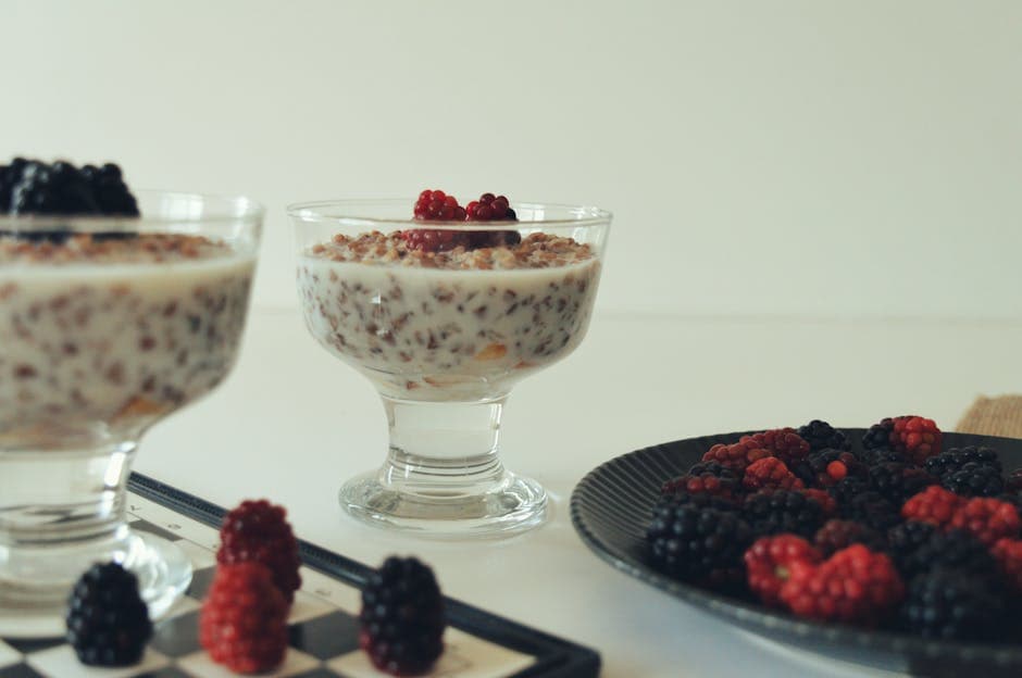 Bringebær- og balsamico-parfait