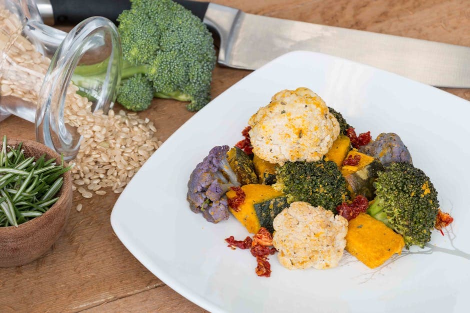 Grillede grønnsaker med soltørket tomatvinaigrette