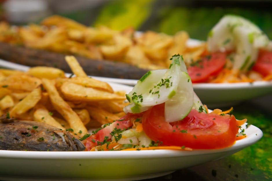 Friterte grønne tomater med sprø deig