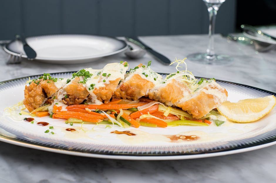 Fritert fisk med gulrot-escovitch