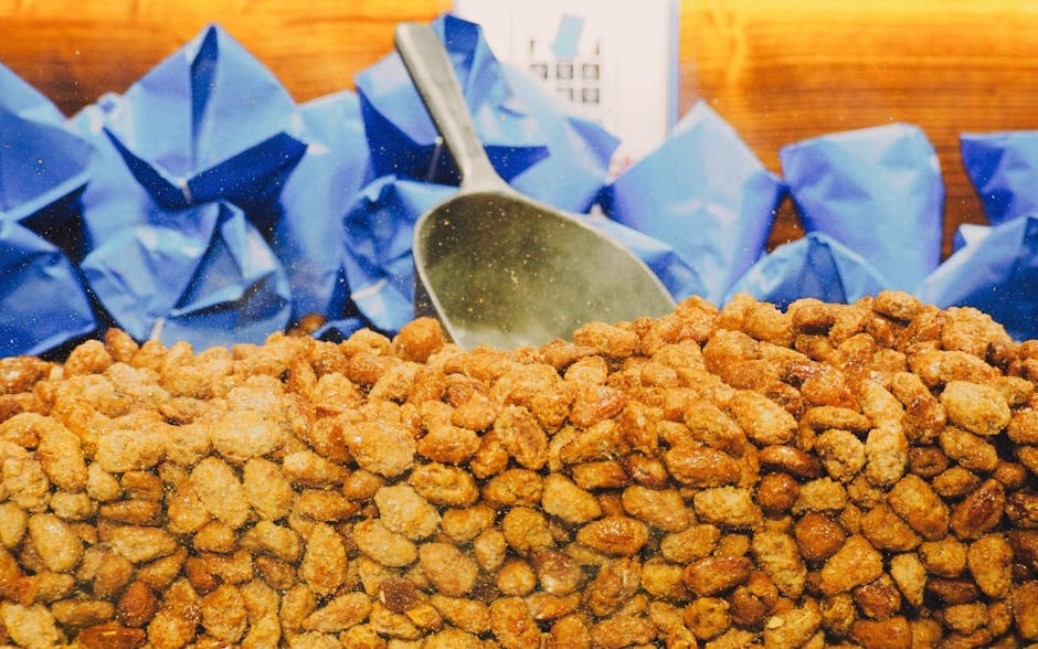 Søte og krydrede røkte nøtter