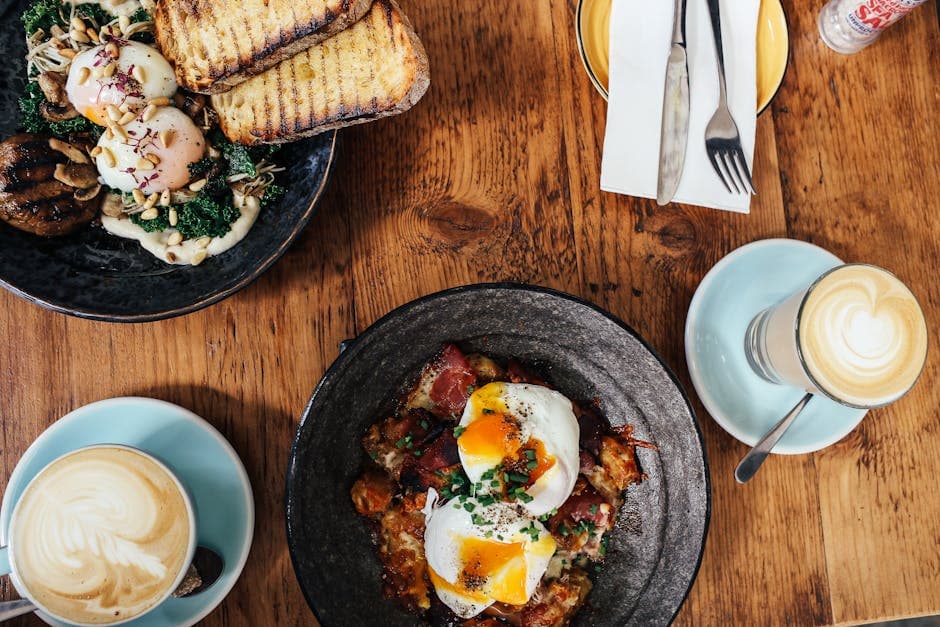 Salt havregrøt med posjerte egg og sprø prosciutto