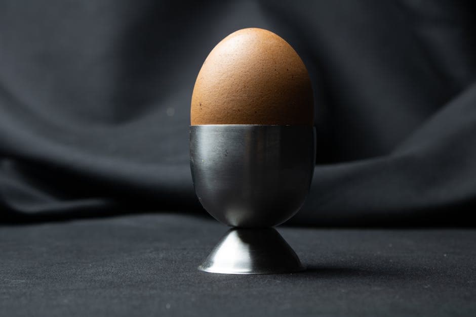 Fylte egg som står oppreist