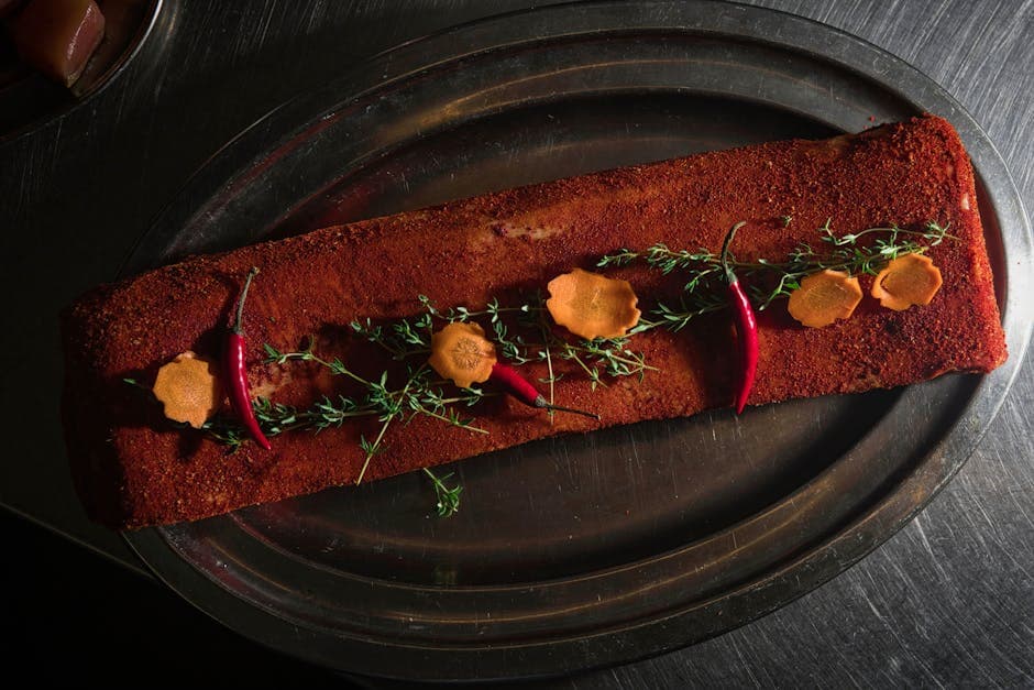 Kryddermarinert ribeye med chili-krabbe