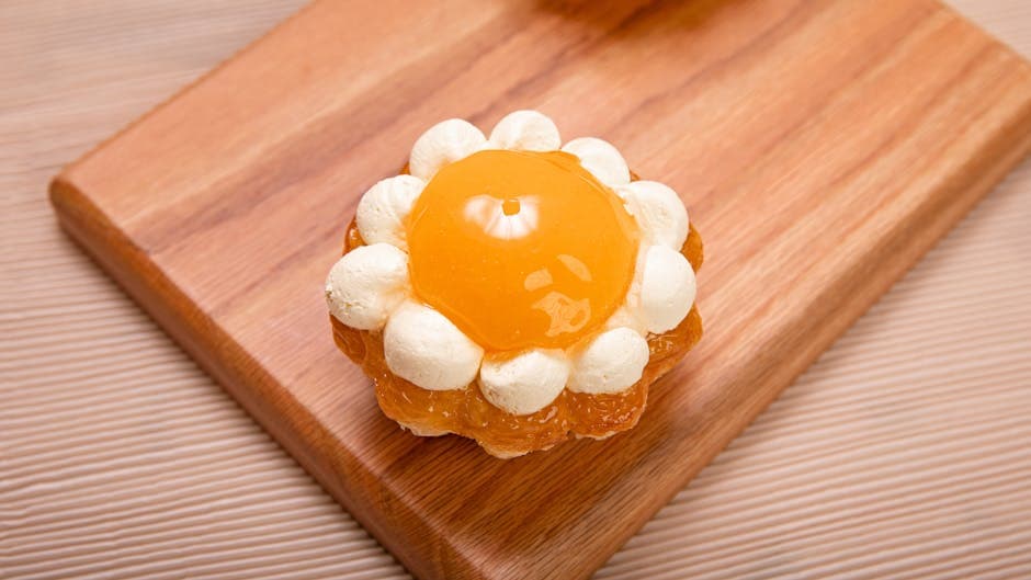 Aprikos- og nektarin-shortcake med vaniljekrem