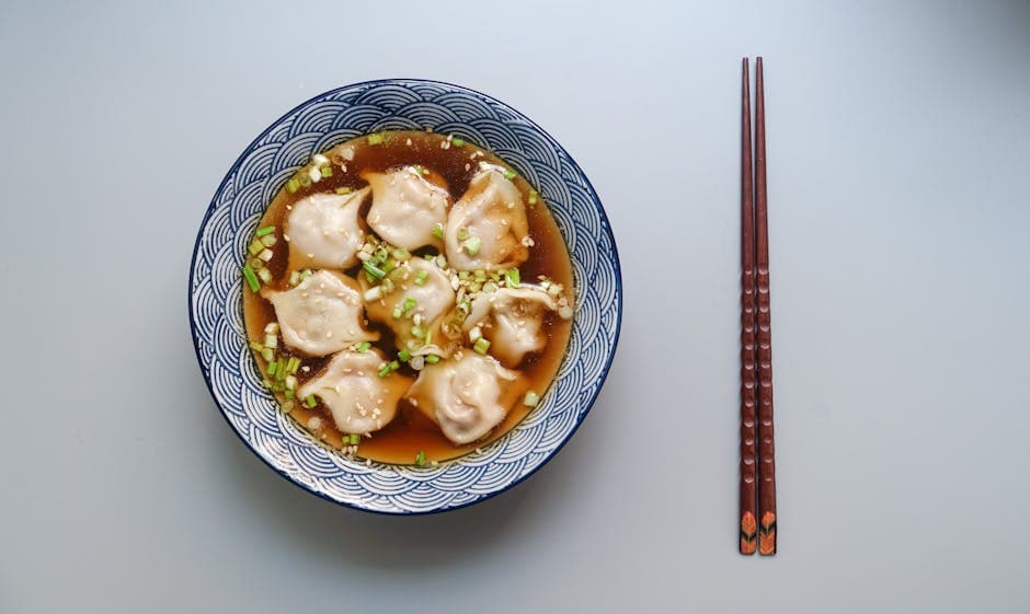 Vietnamesisk kyllingdumplingsuppe