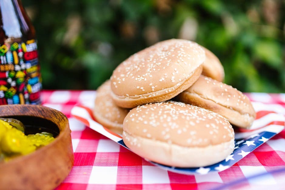 Grillmiddag med kjøtt i søtlig saus