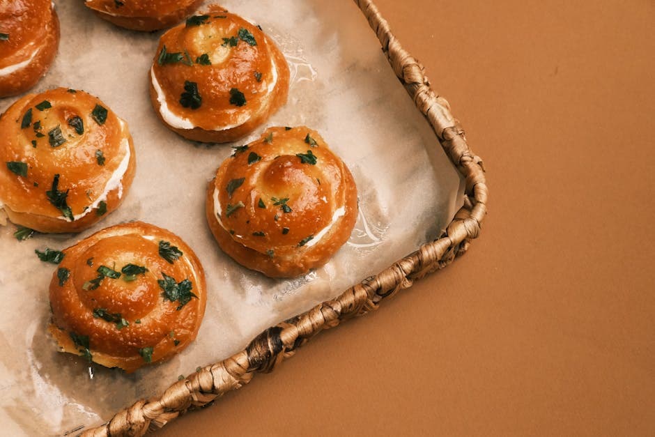 Julekransboller med urter og ost