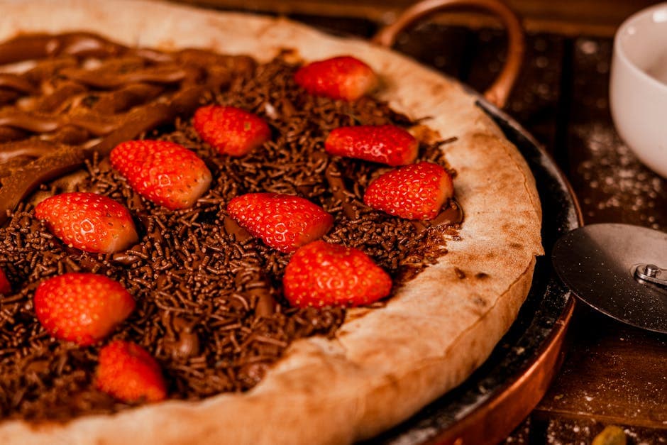 S'mores pizza med sjokolade og marshmallows