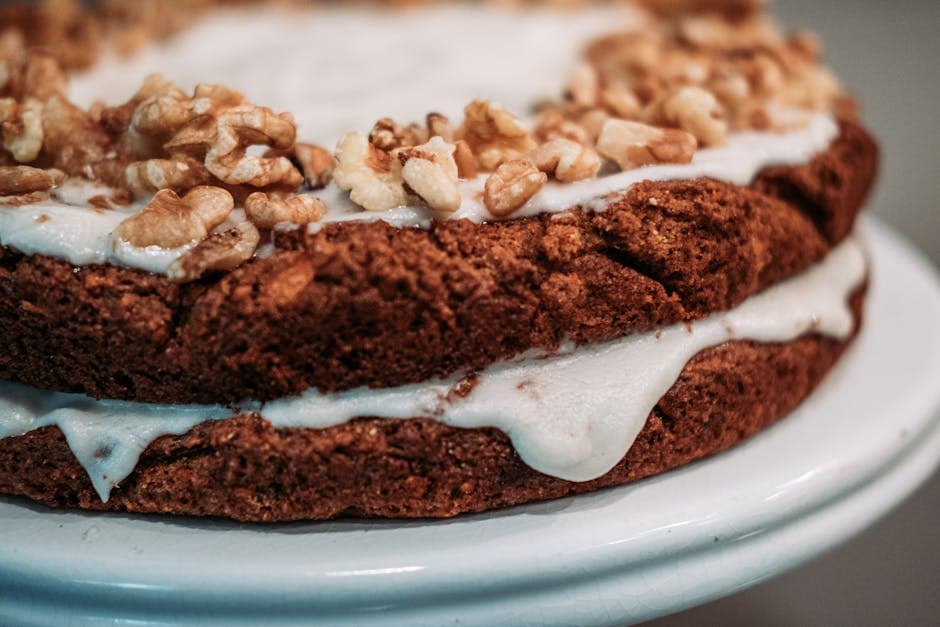 Gammeldags banankake med kremostglasur