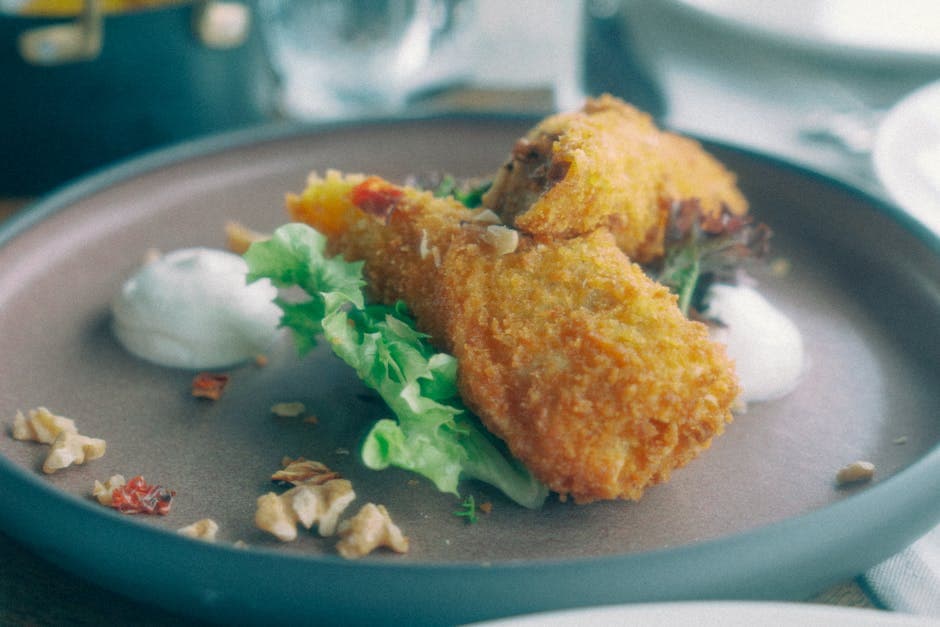 Sprø østers med remoulade og filodeig