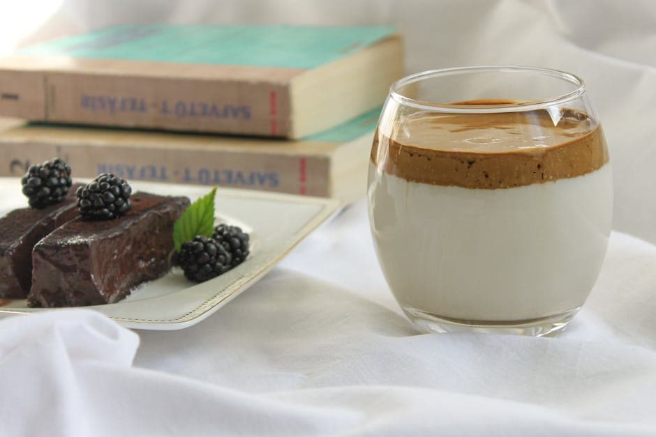 Espresso panna cotta med sjokoladekrem