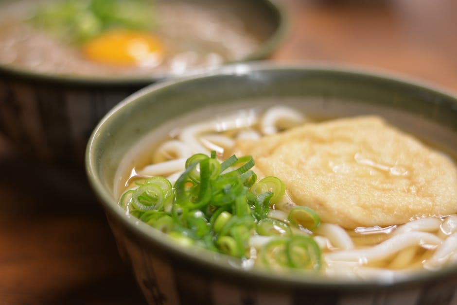 Udonnudler med japansk muslingsaus