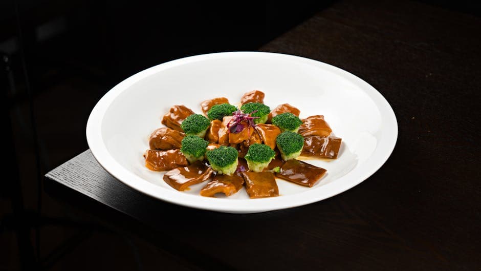 Brokkoli Rabe med søt svartbønnesaus