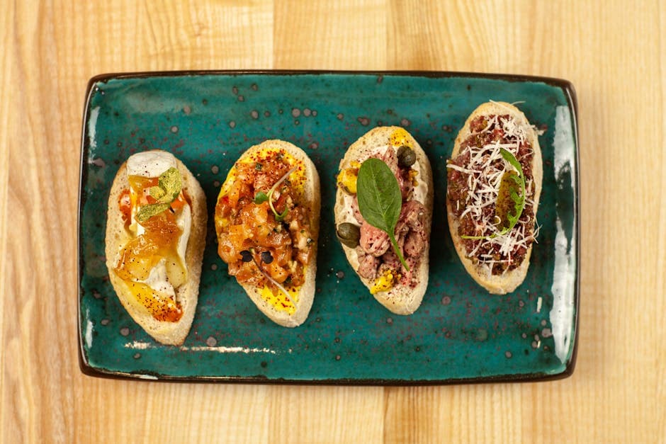 Eple- og geitostbruschetta med brandy