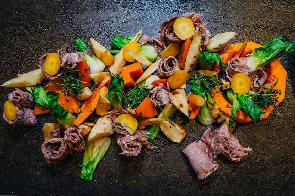 Røstede babygulrøtter og pastinakker med radicchio