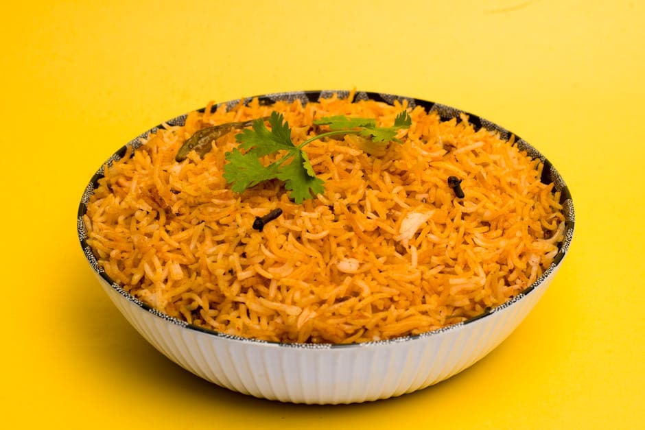 Yucatánris med safran og chili