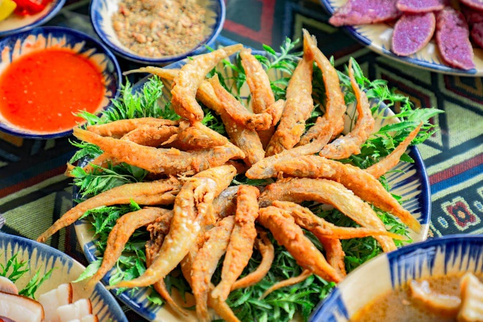 Sprøstekt onaga med thailandsk dippesaus