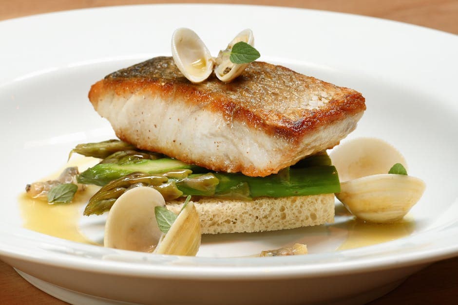 Cobia med New Smyrna-skjellkrem og lardo