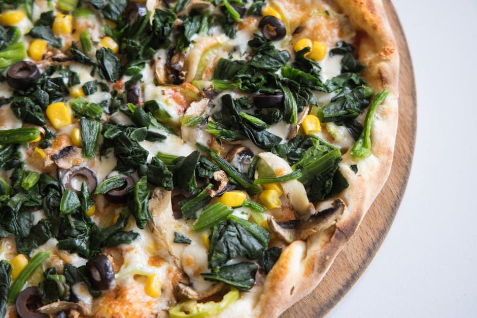 Grønnsakspai med spinat, rosiner og bulgurlokk