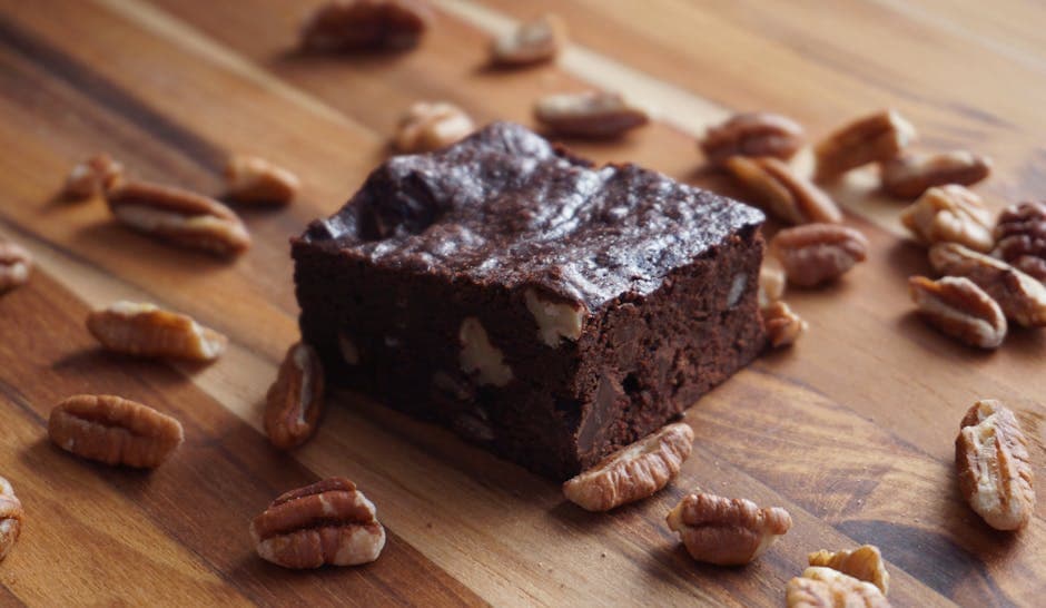 Saftige brownies med kokosfrosting